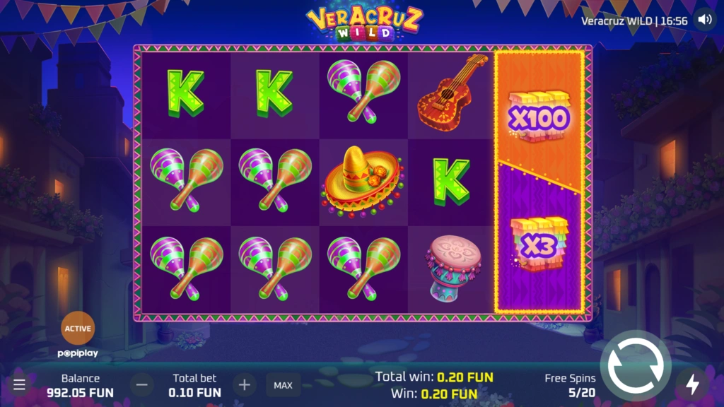 Veracruz Wild - Expanding Multiplier Wild